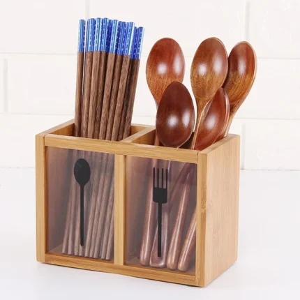 Wooden Cutlery Organizer