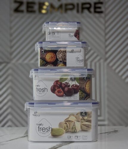 4PCS ACRYLIC FOOD CONTAINER SET