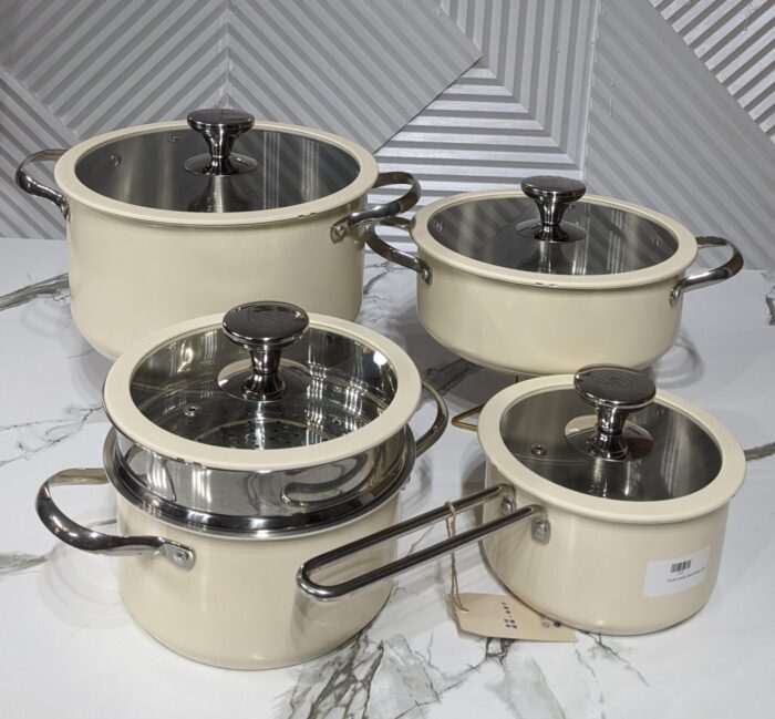 PURE COOK STAINLESS STEEL POT SET - Image 1