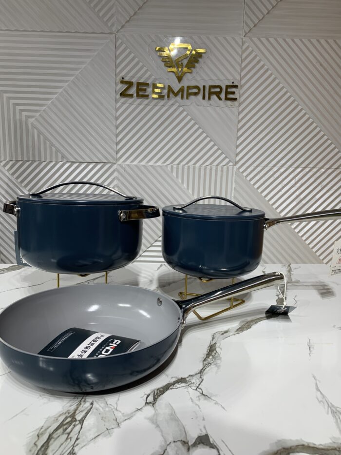 3PCS FNDE CERAMIC POT SET - Image 1