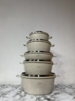 5PCS PLTINUM GRANITE POT SET