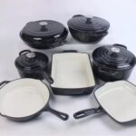 7PCS ENAMEL CAST IRON POT SET - Image 5