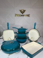 7PCS ENAMEL CAST IRON POT SET - Image 4