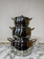 3PCS YABATE STAINLESS STEEL POT SET - Image 2