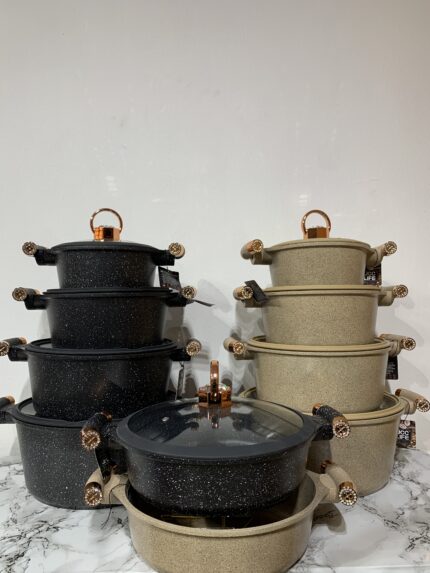 5PCS UCC LIFE GRANITE POT SET