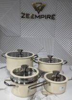 5PCS PURE COOK STAINLESS POTSET