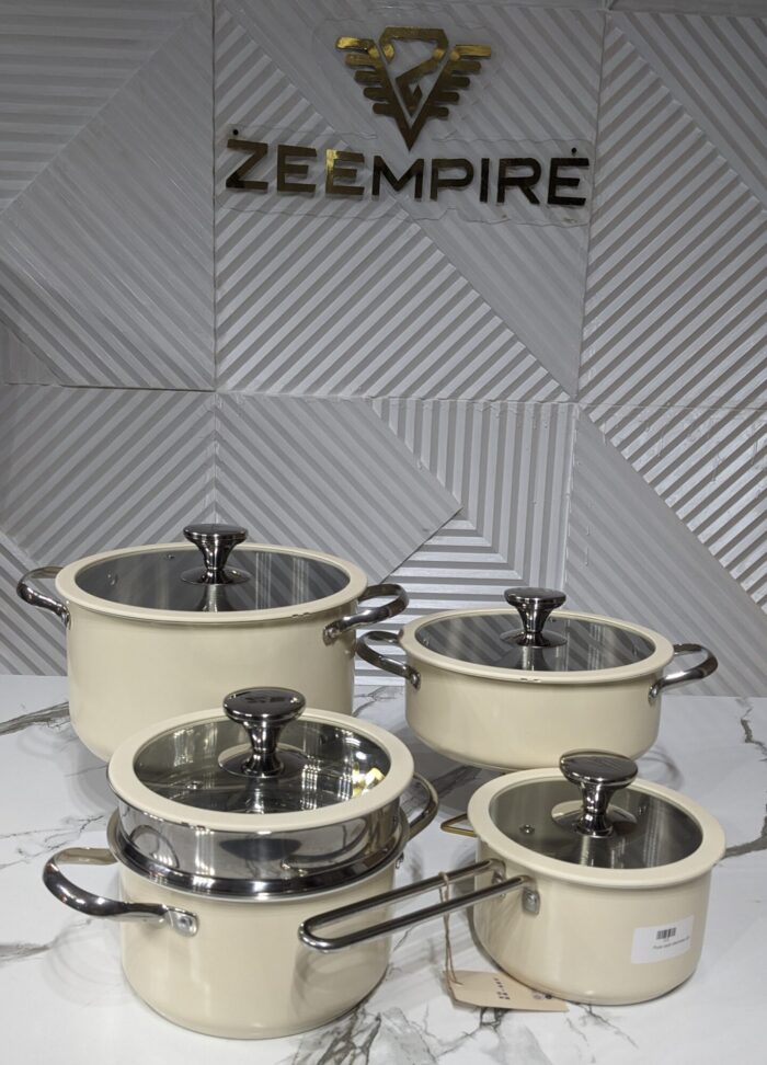 5PCS PURE COOK STAINLESS POTSET - Image 1