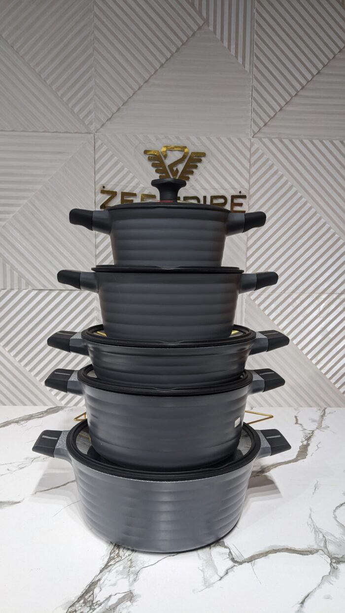 5PCS UCC LIFE GRANITE POT SET - Image 2