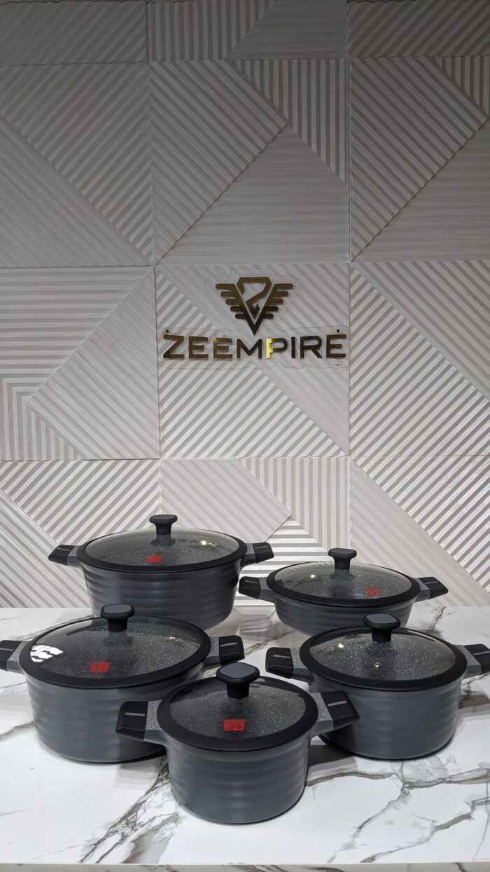 5PCS UCC LIFE GRANITE POT SET - Image 1
