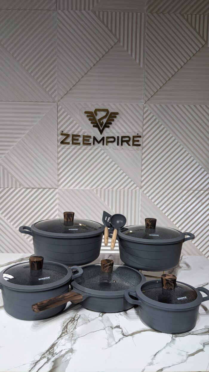 7PCS DONOR WAVE GRANITE POT SET - Image 1