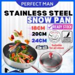 STAINLESS STEEL SNOW PAN 24CM