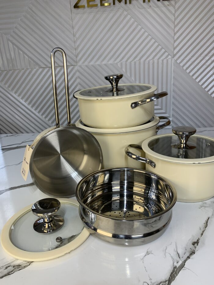 5PCS PURE COOK STAINLESS POT SET - Image 1