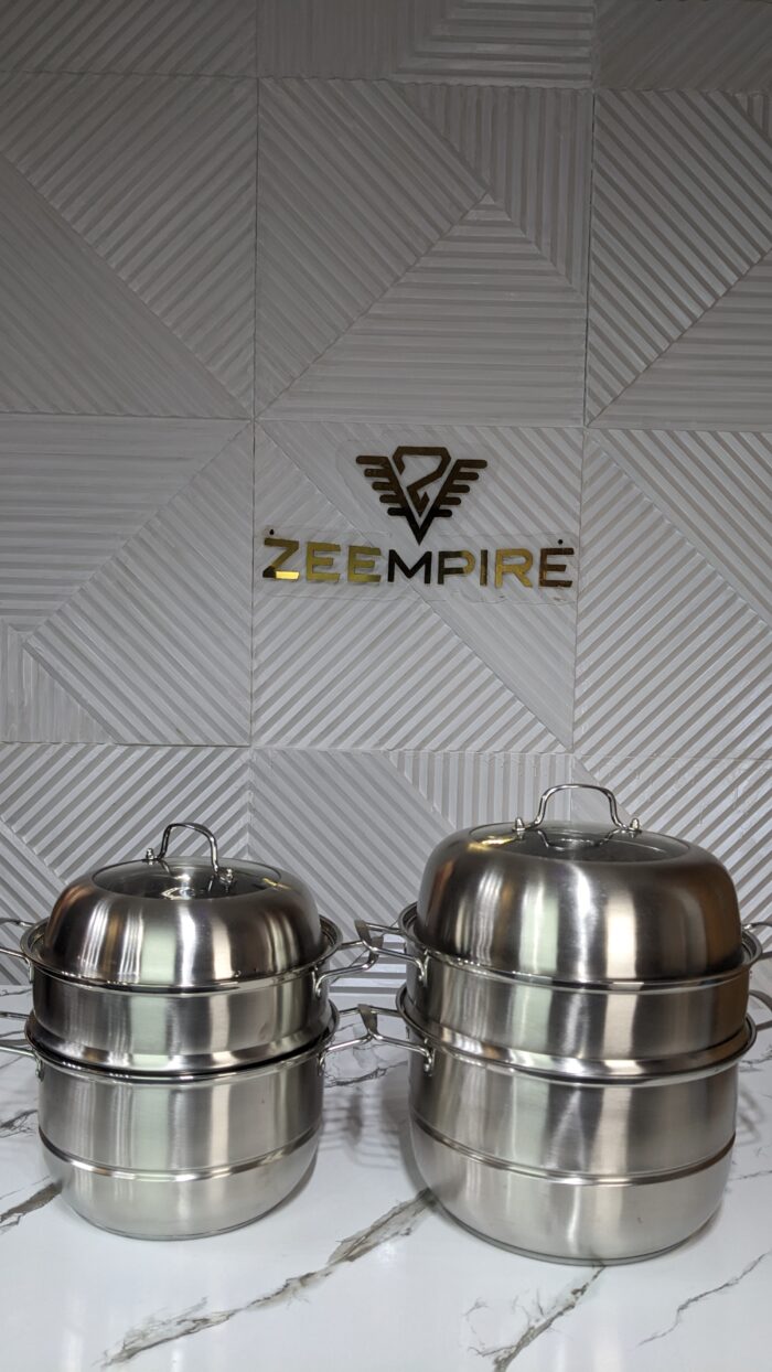 28CM AND 32CM STAINLESS STEAMER - Image 1