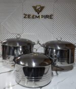 3PCS STNIITHANZS LARGE STAINLESS POTSET