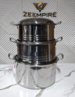 3PCS STNIITHANZS LARGE STAINLESS POTSET - Image 2
