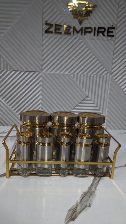 8PCS CAROUSEL SPICE RACK SET