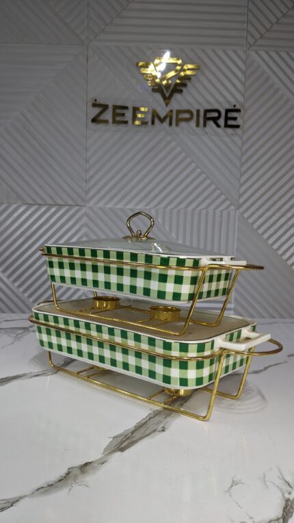 2IN1 GREEN SERVING DISH