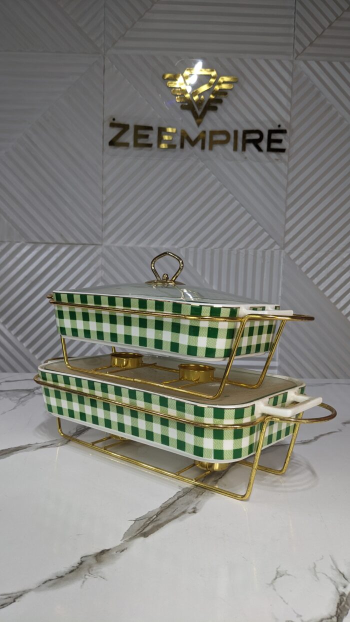 2IN1 GREEN SERVING DISH - Image 1