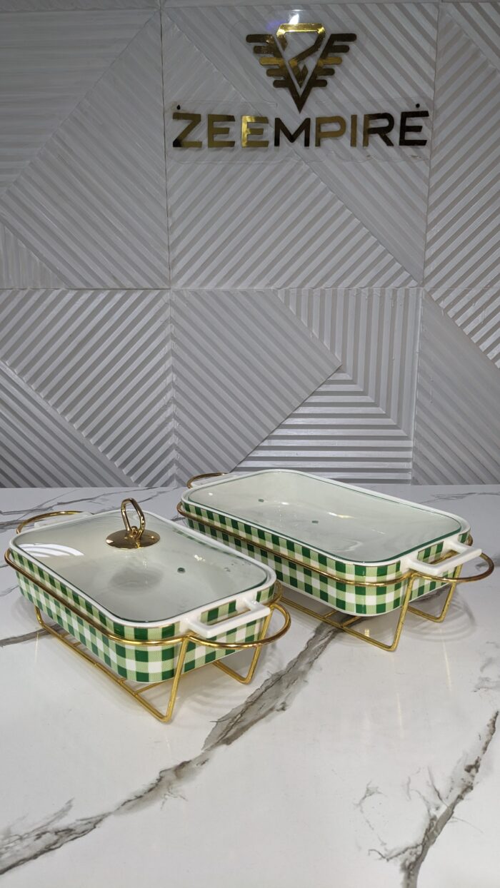 2IN1 GREEN SERVING DISH - Image 2