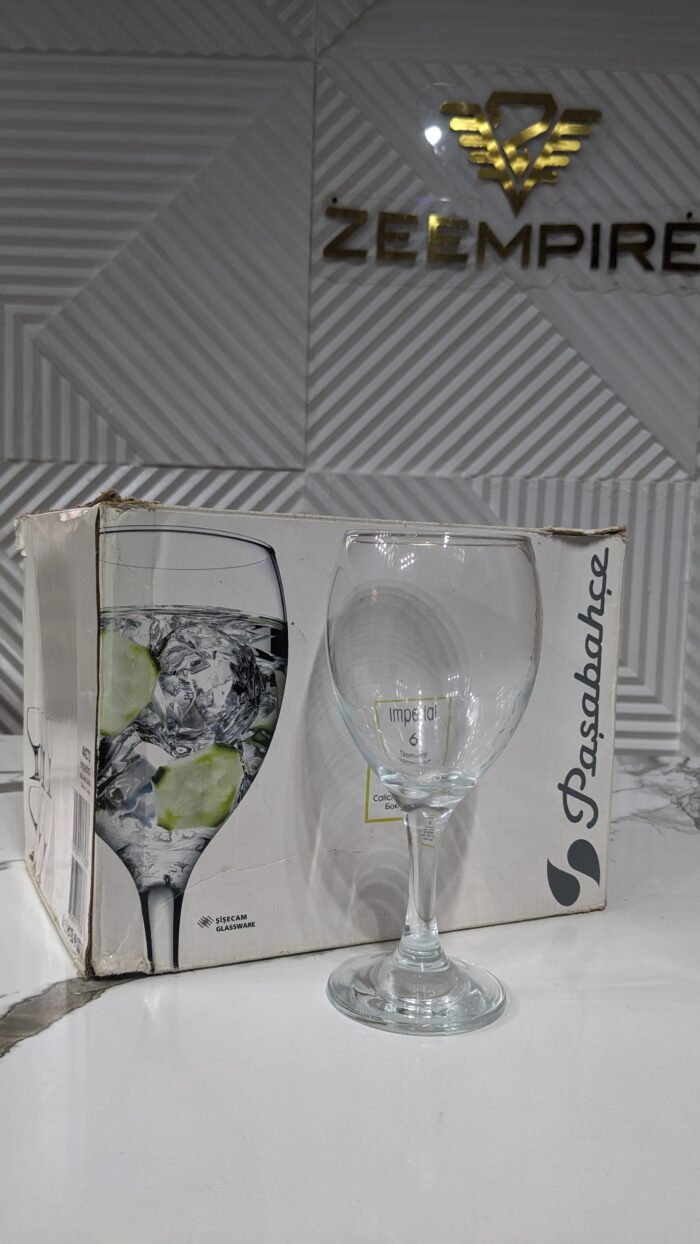 6PCS 340ML IMPERIAL WINE GLASS - Image 1