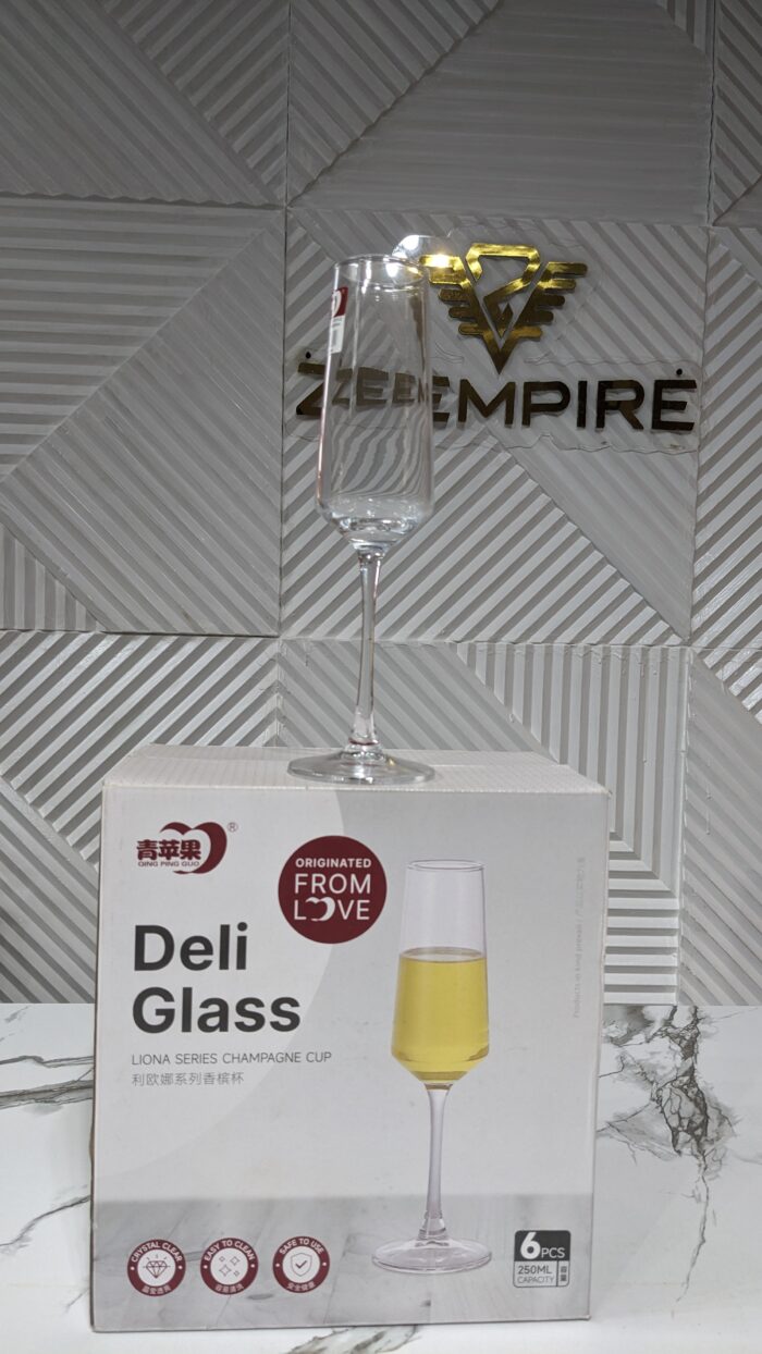 6PCS 250ML CHAMPAIGNE GLASSWARE - Image 2