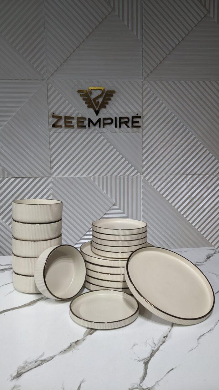 18PCS STONEWARE DINNERSET - Image 1