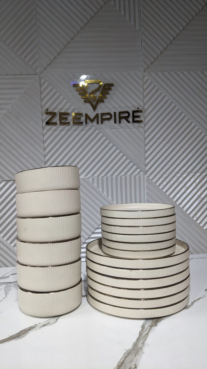 18PCS STONEWARE DINNERSET - Image 3