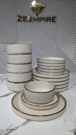 18PCS STONEWARE DINNERSET - Image 2