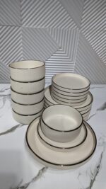 18PCS STONEWARE DINNERSET - Image 4